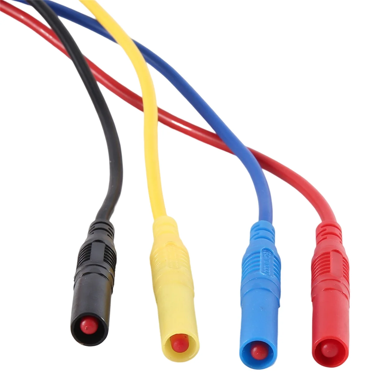 Flexível Silicone Teste Leads, reta Plug em ambas as pontas, 4mm Comprimento, alta qualidade, TL320, 13AWG, 2.0m