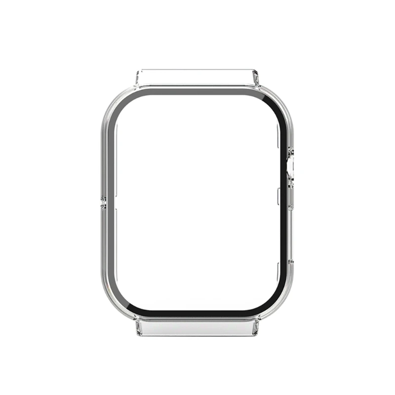 حافة الثابت حامي الشاشة الزجاج إطار قذيفة ل Mibro T1 ساعة ذكية واقية الوفير غطاء