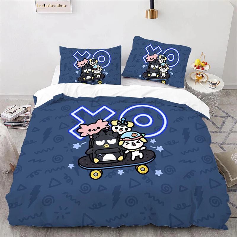 Imagem -03 - Sanrio Cartoon Duvet Cover Kuromi Olá Kitty Vários Projetos Kids Gift Meninos Meninas Bedding Grupo Single Double Size Room Decor Novo