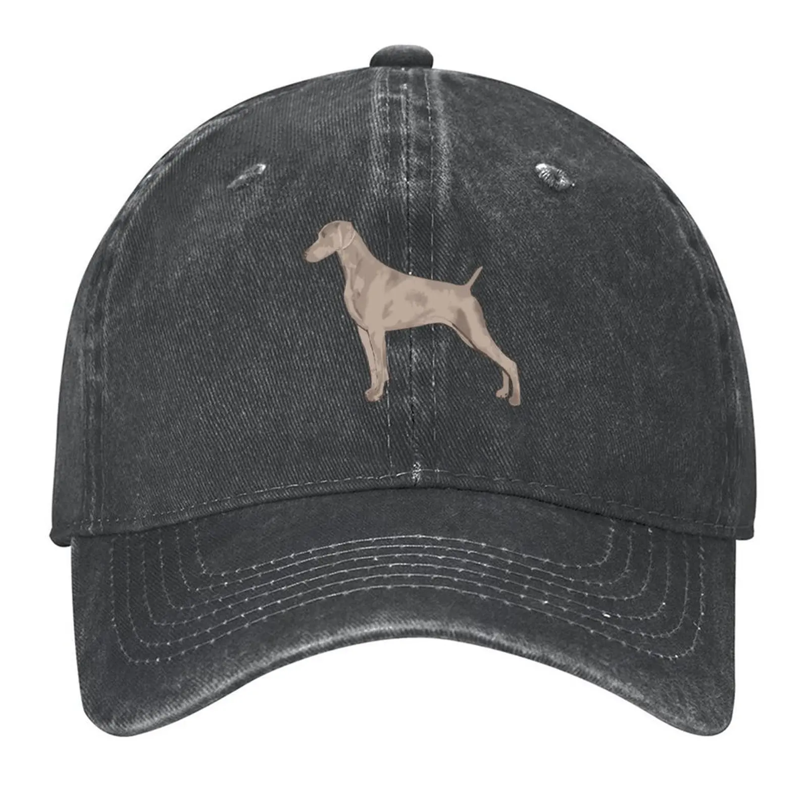 

Weimaraner Dog // Silver Ghost colorful silhouette for dog lovers Baseball Cap western Hat fishing caps man Woman Men's
