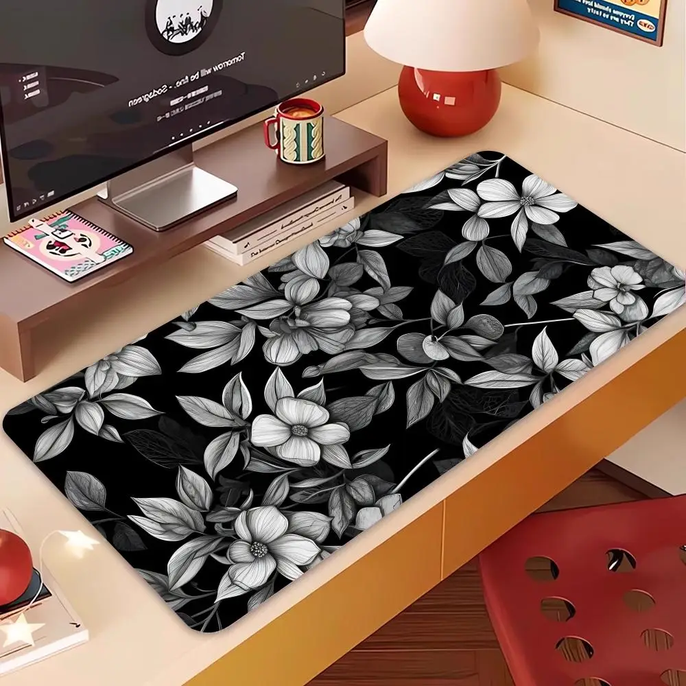 

Mouse Pad Desk mat Leaves, Office bedroom mat flowers Anti-slip laptop Desktop computer mouse mat