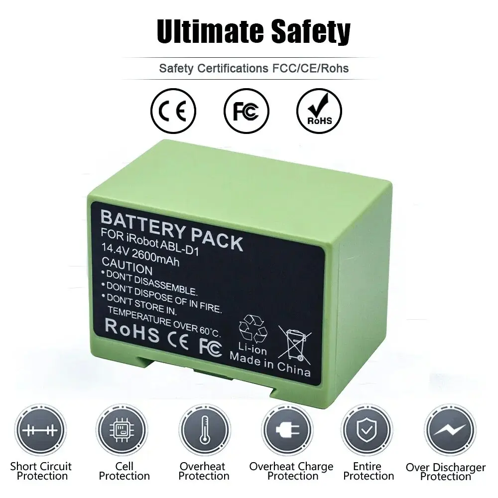 14.4V 3200mAh i7 Battery Replacement for iRobot Roomba e and i Series i7+ e5 7150 7550 i3 3150 i3+ 3550 i4 4150 i4 Accessories