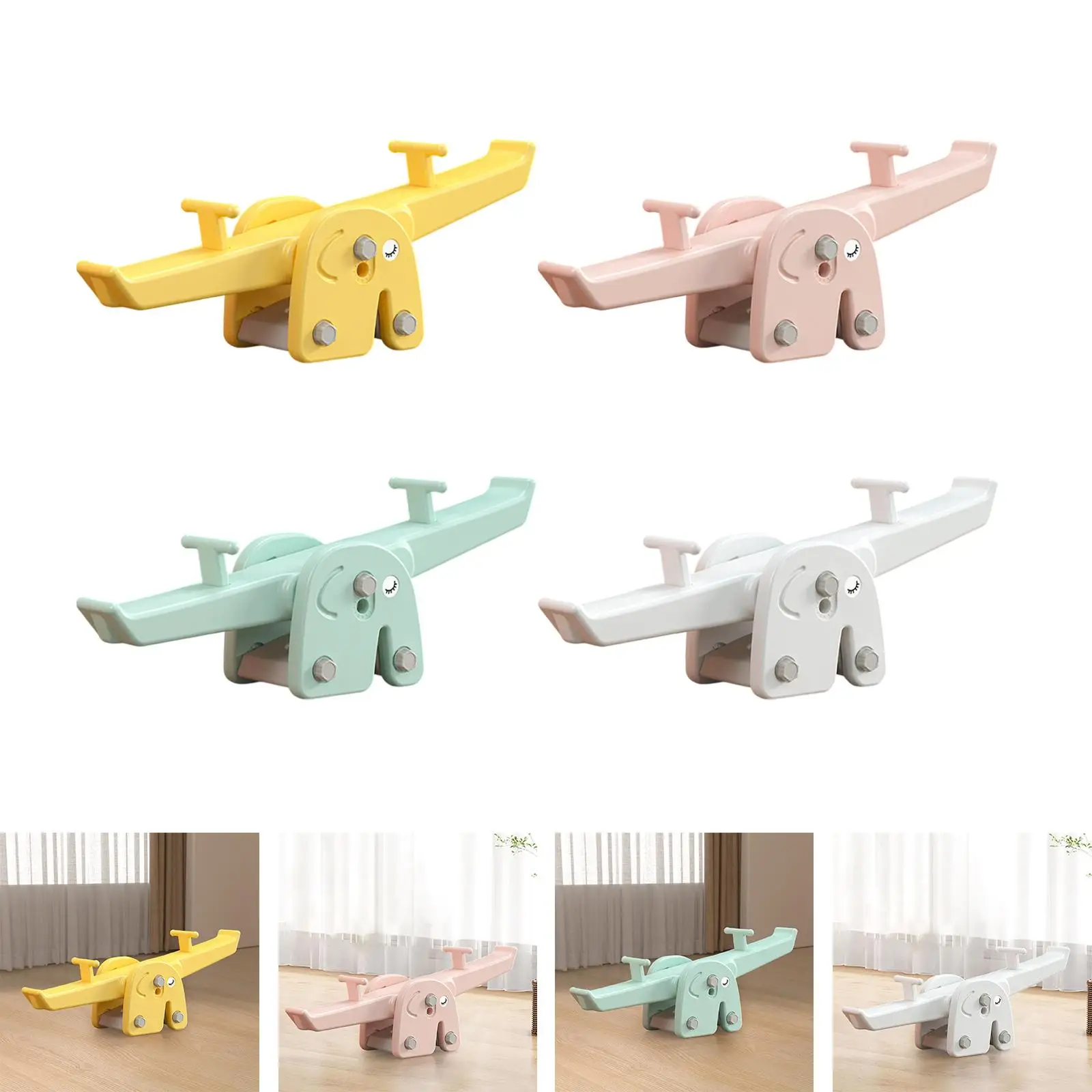 

Seesaw Playground Equipment Motor Skills with Handles Indoor Outdoor Play Equipment for Boys and Girls Children Ages 4-8 Toddler