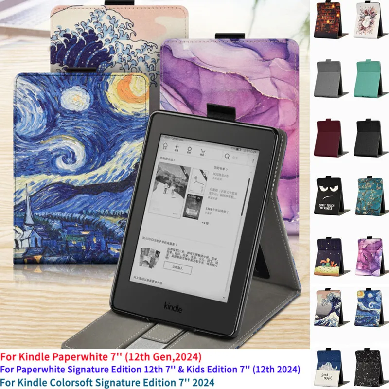 Etui z podstawką do Kindle Paperwhite 2024 12. generacji Signature Edition 12. Colorsoft 7 ''SA569P SA568B etui ochronne — zdjęcie produktu 2