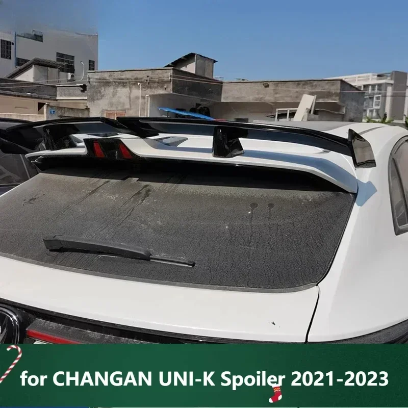 New! Rear Roof Wing for CHANGAN UNI-K Spoiler 2021-2023 Type W ABS Material Tail Fin Accessories