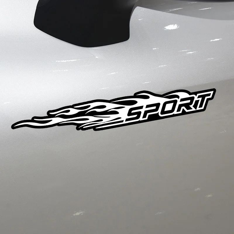 2pcs SOPRT scratch cover sticker,Car  body, rearview mirror decoration, long strip sport  sticker,  decal Bumper