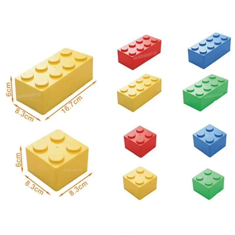 

Building Blocks Storage Box Desktop Makeup Cosmetic Box Space Saving Office Storage Box for Jewelry Sundries Pen