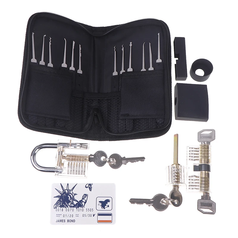 

31 шт./компл. комплект для ремонта замкаBad Key, автоэкстрактор, крючок для удаления 5 в 1, практика сбора замков, ручные инструменты, набор инструментов для открытия замка