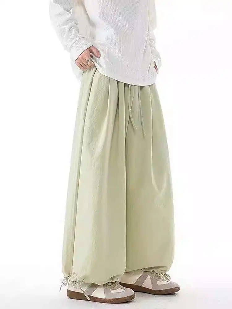 

Свободный крой, повседневные брюки, мужские большие размеры, удобные широкие брюки в стиле ретро, сакамото, мешковатые, модные брендовые молодежные брюки для активного отдыха