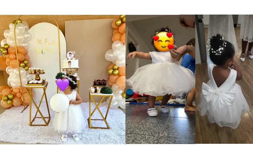 Baby Weihnachten Kostüm Taufe Prinzessin Kleid Für Baby Mädchen Hochzeit Kinder Kleinkind 1. Geburtstag Party Kleid Neugeborene Kleidung – Detail 4