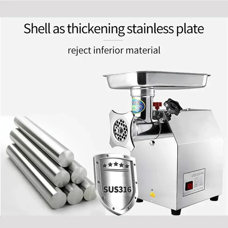 

Exquisite 850W Stainless Steel Electric Meat Grinders Meat Grinder Kitchen Home Sausage Stuffer Meat Mincer