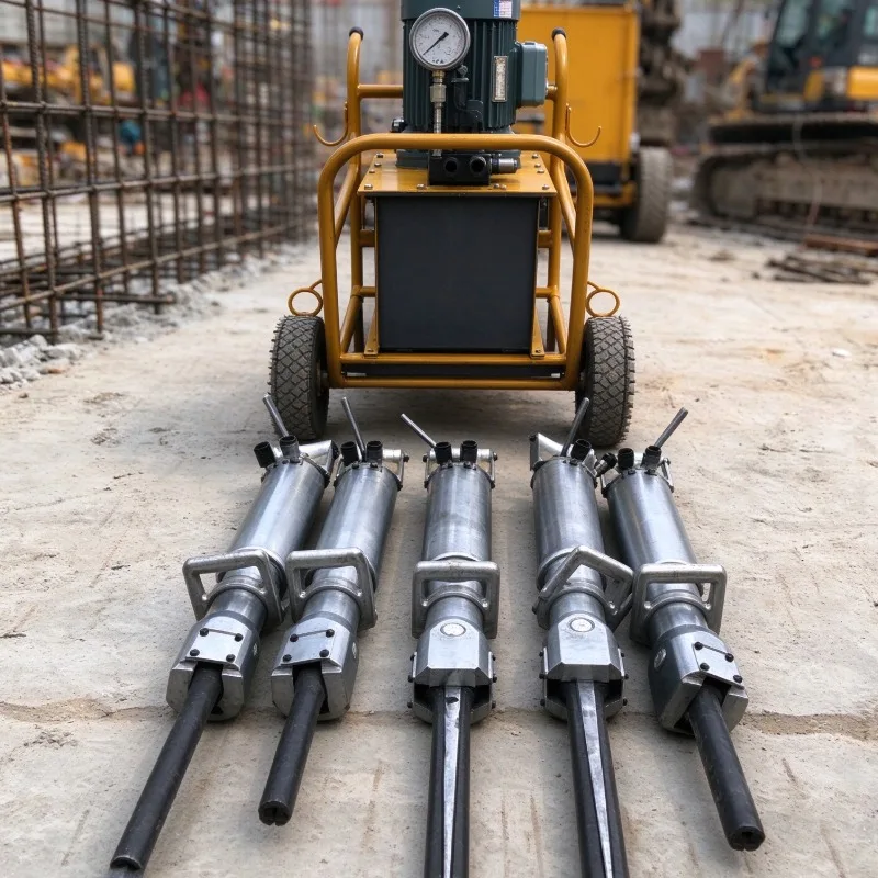 Customized Stone Breaking Equipment Pipeline Rock Breaking Single Person Operation Hydraulic Stone Splitting Machine