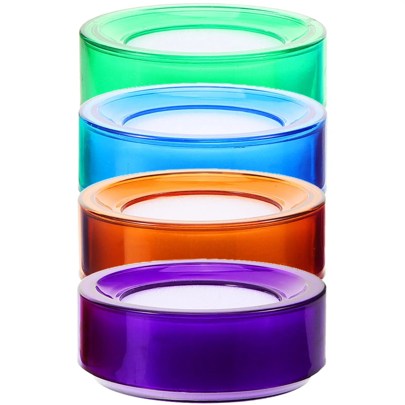 4 Pcs Point Cash Cylinder Money Counting Sponges Hand Moistener Sponge Cup Bank Accessories Cash Counting Tool