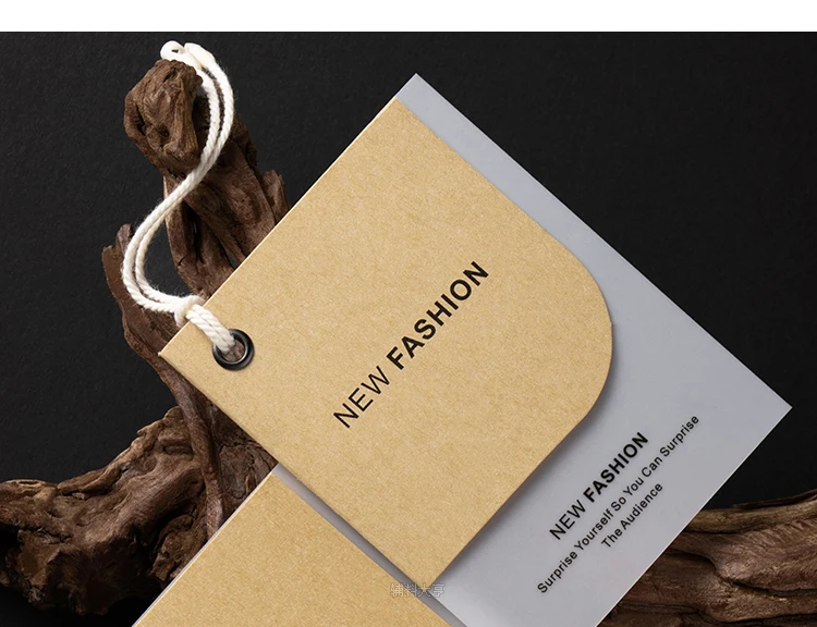 Minimalist Bohemian Fashion Hanger Tag Custom Logo Card Label Trendy Designer Recommended Label Hanger Card