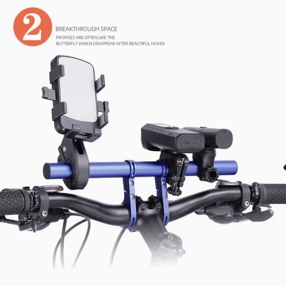 

ZC-10cm/20cm/30cm Motorcyble Handlebar Extended Bracket Headlight Mount Bar Stand Bike Bicycle Parts Mobile Phone Holder Support