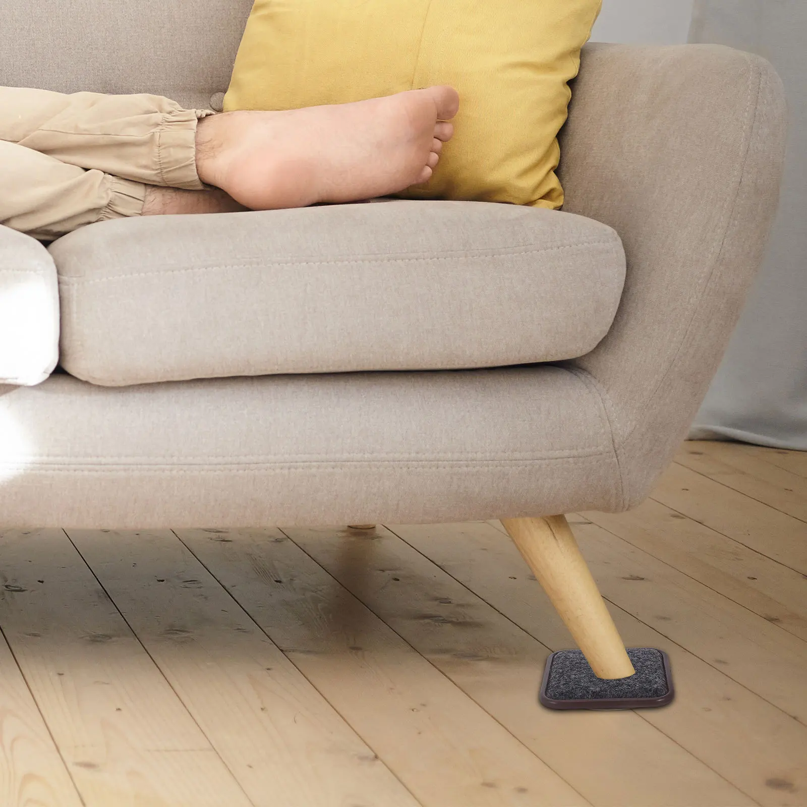 

4pcs Furniture Leg Caps Anti-Slip Floor Protectors For Chairs Beds Sofas Plastic Chair Wheel Stoppers Home Furniture Accessories