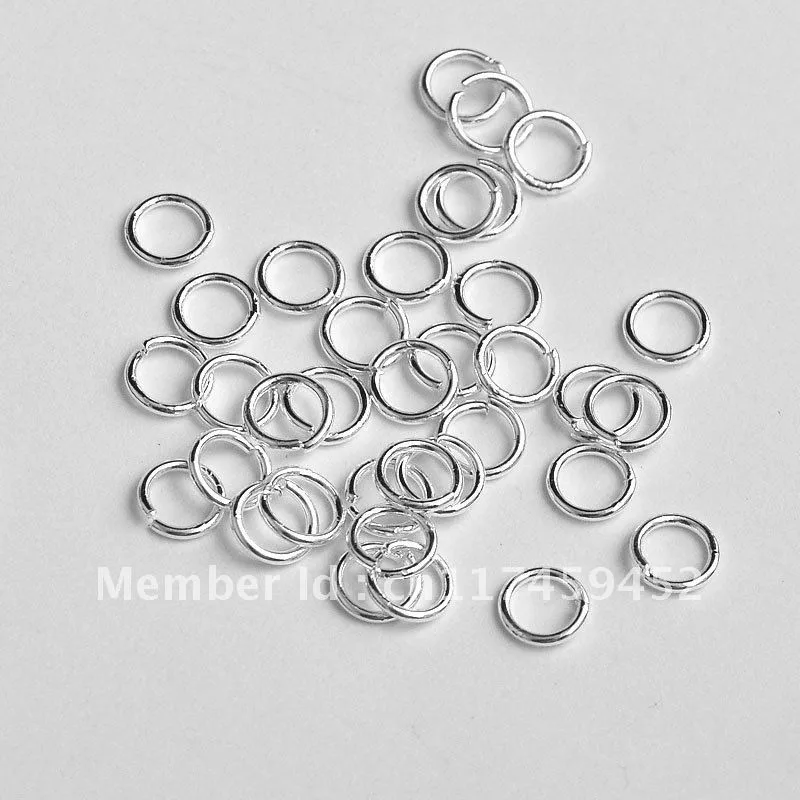 4MM 1000pcs  Silver Open Jump Ring Silver Components DIY Jewelry  silver findings opening rings