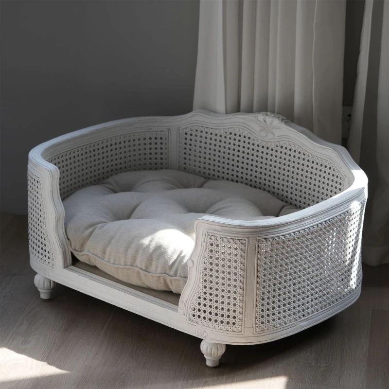 American retro solid wood house furniture, small dogs, kennel pet litter, kennel cat litter, American retro solid wood house