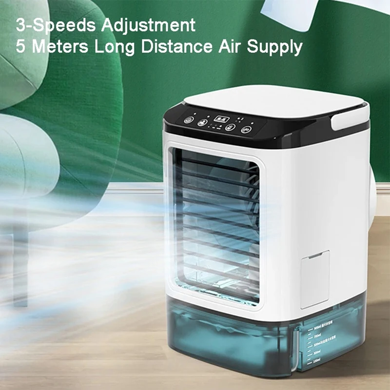 Portable Air Conditioner Portable Fan Dual Spray Ultrasonic Atomization Speed Mute Air Cooler