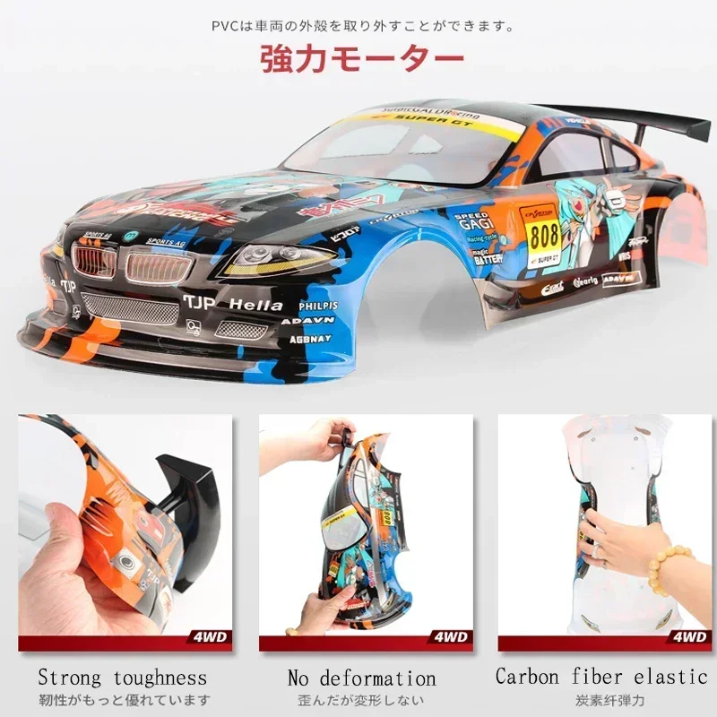 

1:10 Scale 4WD Shockproof RC Off-Road Car, High Speed Drifting & Climbing Vehicle, Anti-Collision Rechargeable Remote Control To