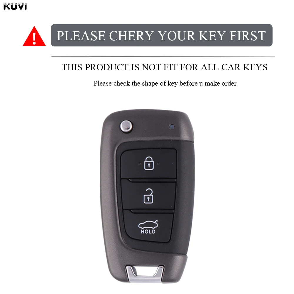 Fashion TPU Car Flip Key Case Cover Shell Fob For Hyundai Elantra Solaris Tucson I30 I35 I40 KONA Genesis Santa Fe Azera