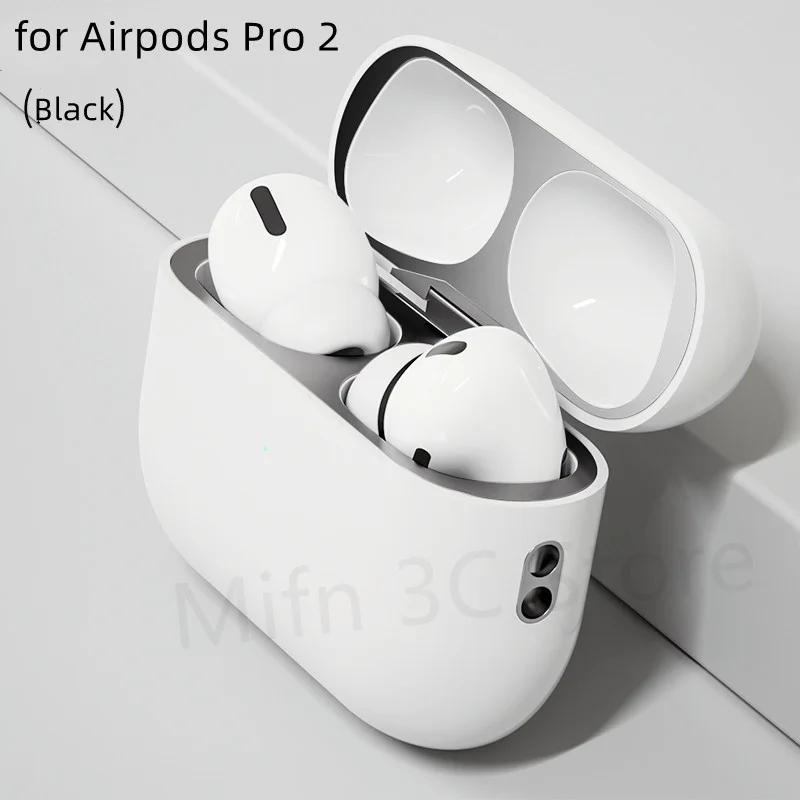 Apple Air pods 3用保護ステッカー,電話充電ボックス,メタル防塵,Pro 2023, 2, 3