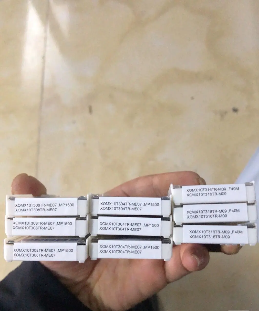 

Hard alloy cutting blades XOMX10T304TR-ME07,MS2050