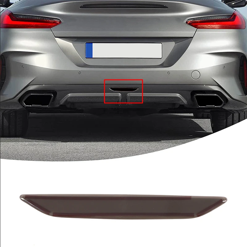 

For BMW Z4 G29 2019+ rear lower bar brake light black film Car rear brake light black film ABS transparent gray 1pcs