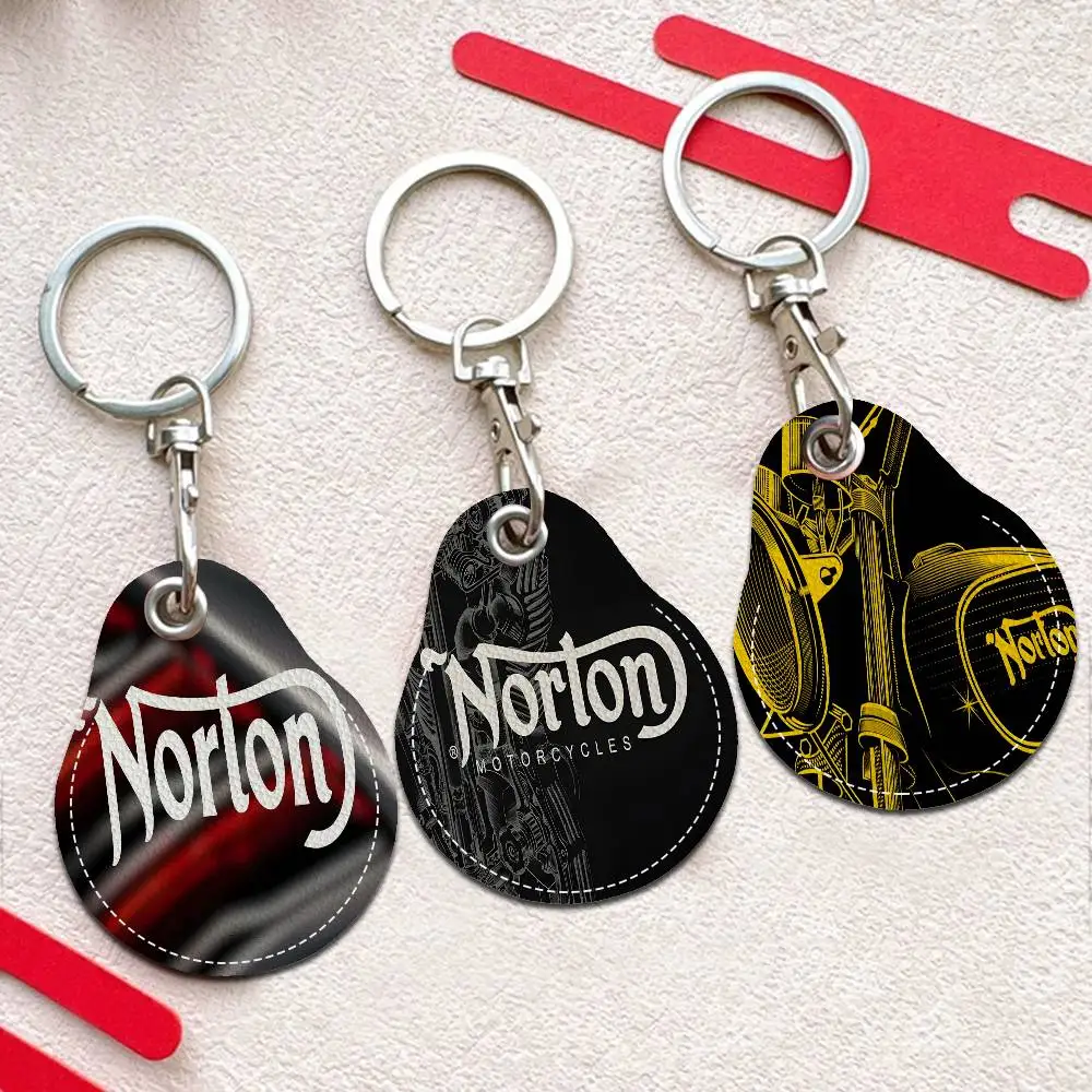 Motorcycle Racing N-Nortons Waterdrop aped N Acc Control Card Holder for Vehicles Public Transport Keychain Protective Cover