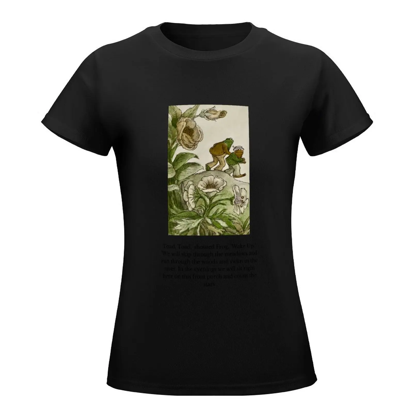 Frog + Toad quote T-Shirt animal print shirt for girls cute clothes summer blouses woman 2024