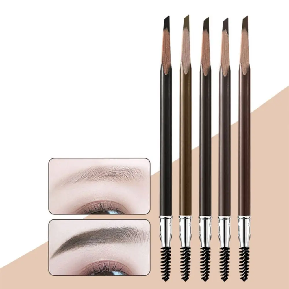 Double Heads Double Heads Eyebrow Pencil with Eyebrow Brush Waterproof Eyebrow Enhancer Easy To Wear Natural