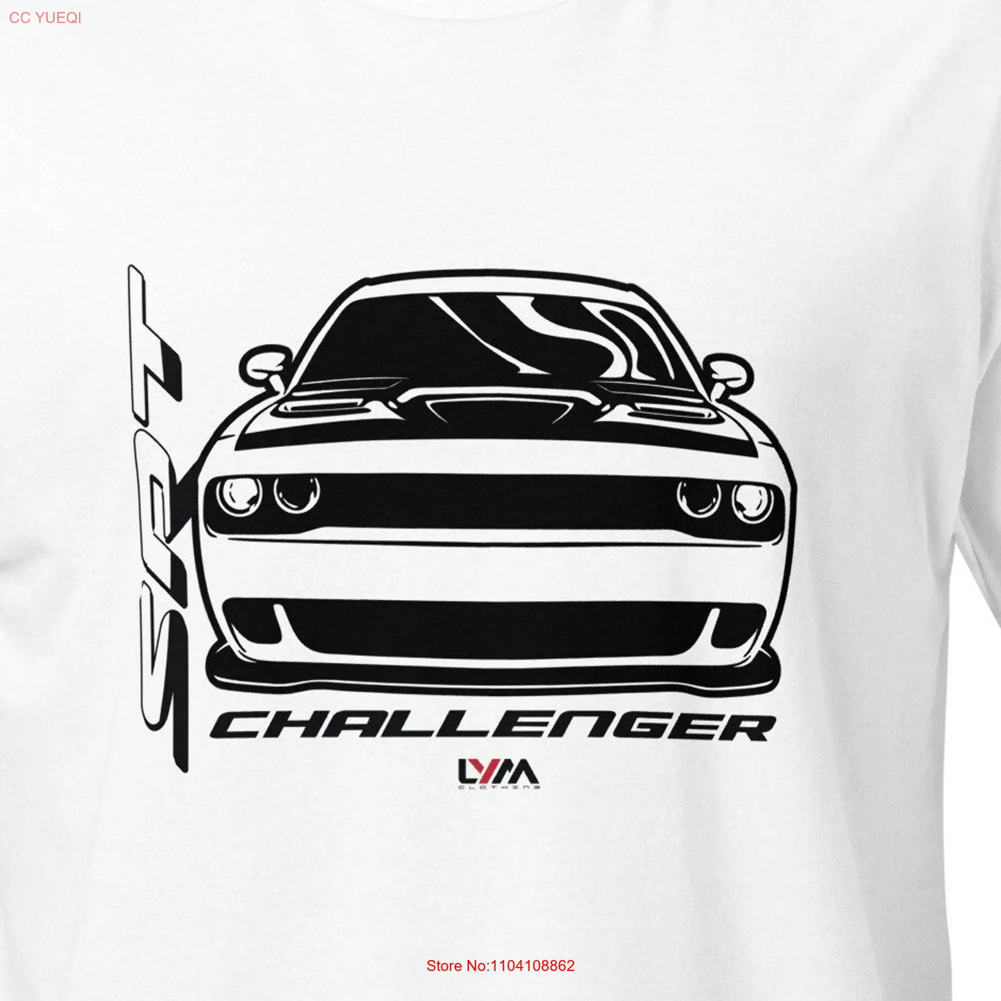 Challenger SRT T Shirt long or short sleeves