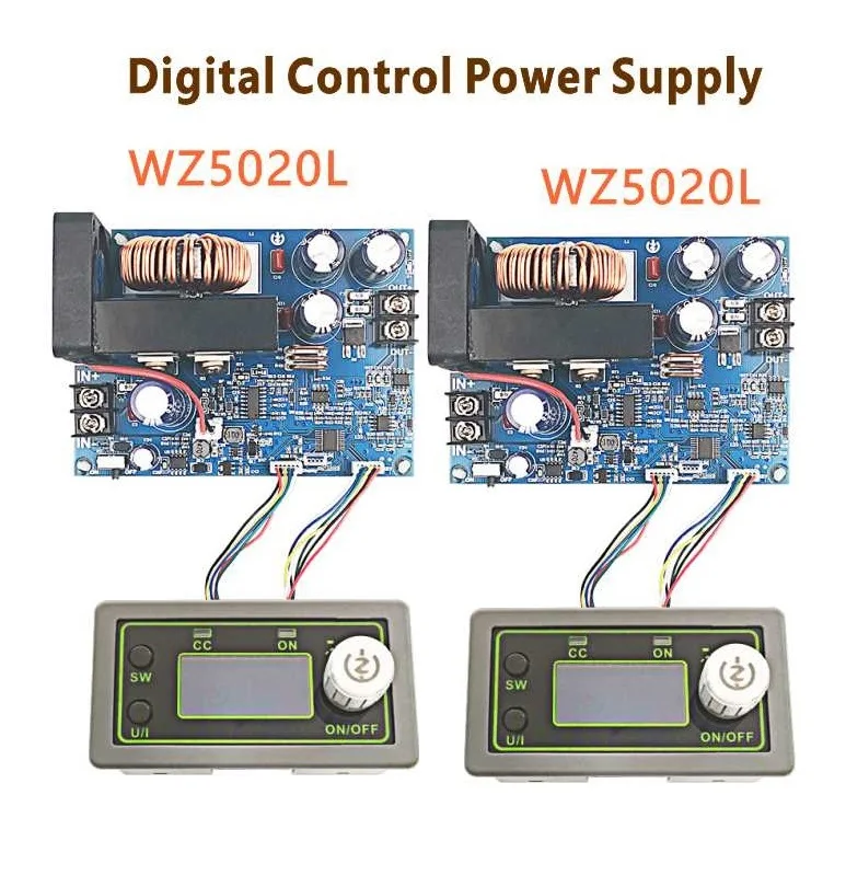 

DC 50V5A 250W 50V12A 600W 50V20A 1000W CNC Step-down Buck Adjustable Power Supply Module LCD Display