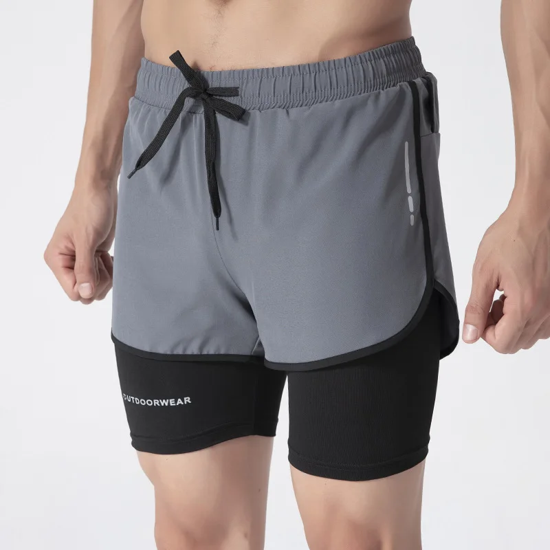 

Men's Quick Dry Running Shorts 3 Inch Marathon Workout Shorts Anti Exposure Swim Trunks