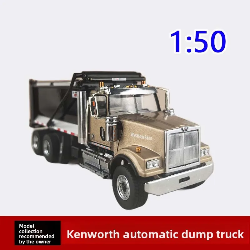

Литой под давлением масштаб 1:50 DM American Western Star 4900 SF тандемный грузовик 71080, модель автомобиля, Коллекционная игрушка, подарок, сувенир, украшение для дисплея