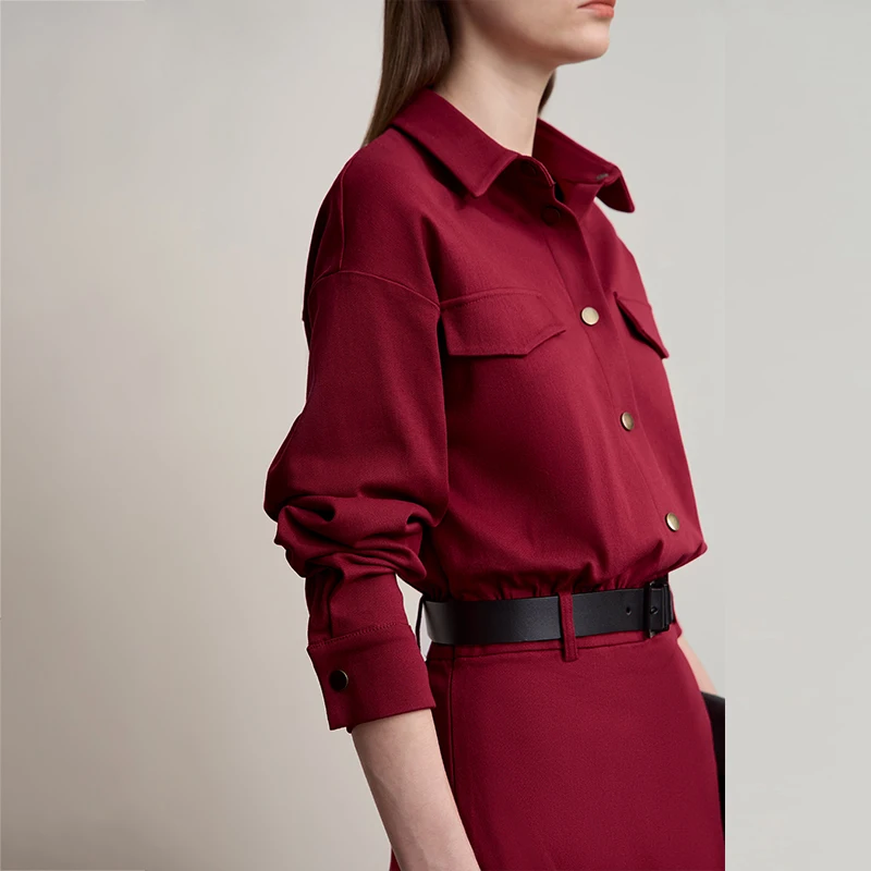 فستان نسائي AMII لخريف 2025 فساتين طويلة متينة جديدة للركاب بأكمام طويلة فساتين مستقيمة واحدة الصدر للمرأة 12523171