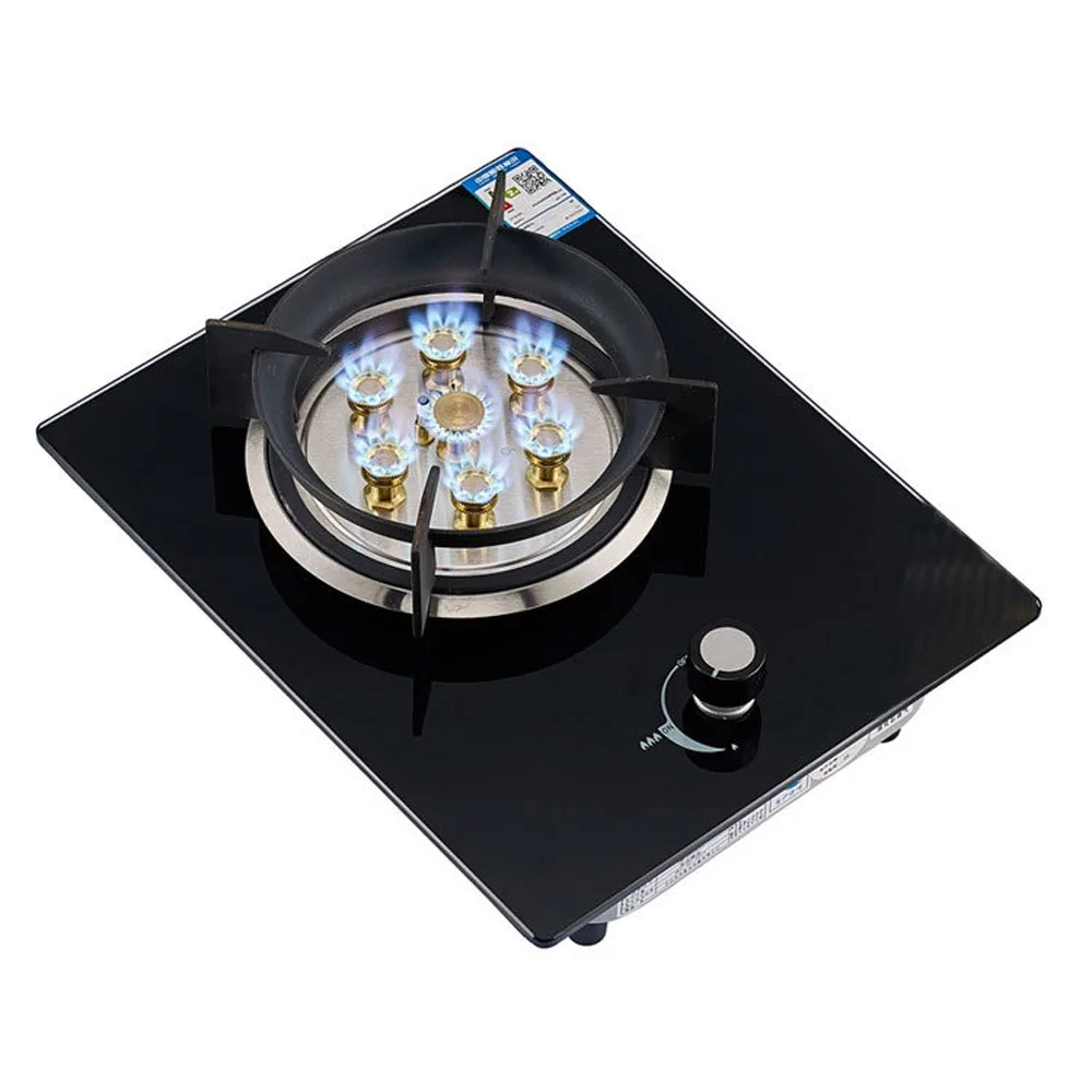 가정용 가스레인지 내장형 쿡탑 단일 스토브 7구 천연가스 쿡탑 액화가스 테이블 내장형 가스레인지