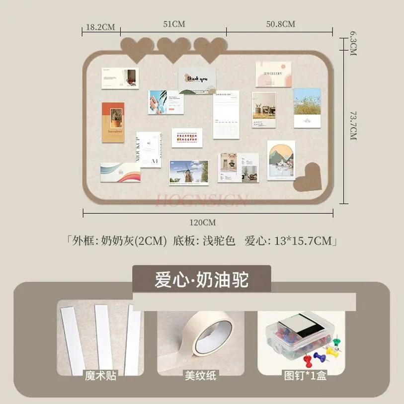 1pcs Photo wall, felt board, display wall, customized high-end living room, creative soft wood board, wool felt wall sticker
