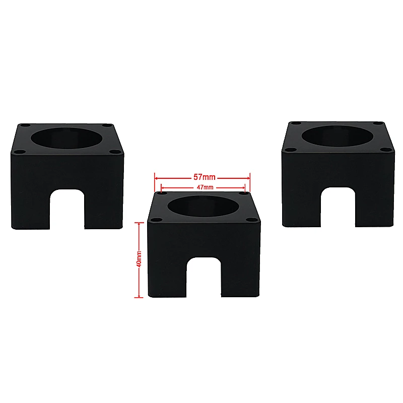 3pcs Motor Mount Nema 23 57mm Stepper Motor Mount Bracket CNC Router L-Shape Base Fixed Seat High Quality XYZ Axis Fixing Holder