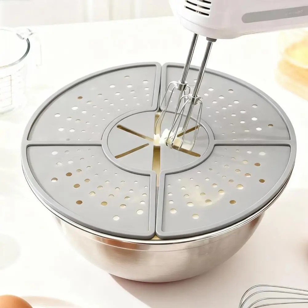 Oil Splatter Protector Anti-splash Oil Cover for Cooking Pots Foldable Silicone Splash Guard with Ventilation Steam Release Heat