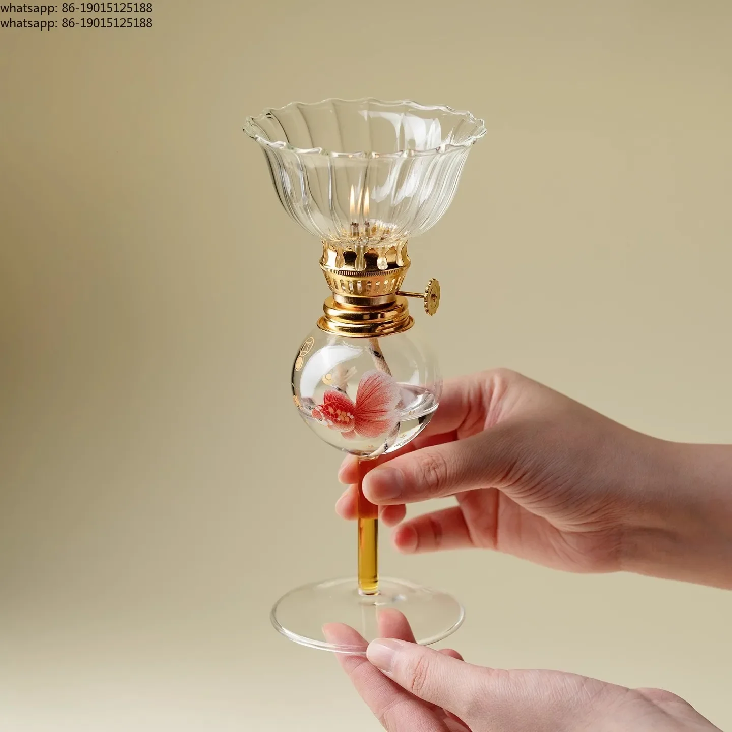 New collection  Handmade glass soufflé lamp Chinese style household aromatherapy candlelight atmosphere ornament