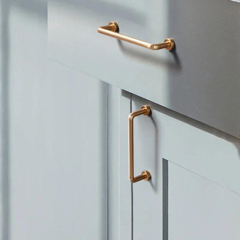 YM Classic Vintage Bronze Kitchen Cabinet Handles Mid-Range American Style Minimalist Pre-Loved Dresser Drawer Pulls Home Decor