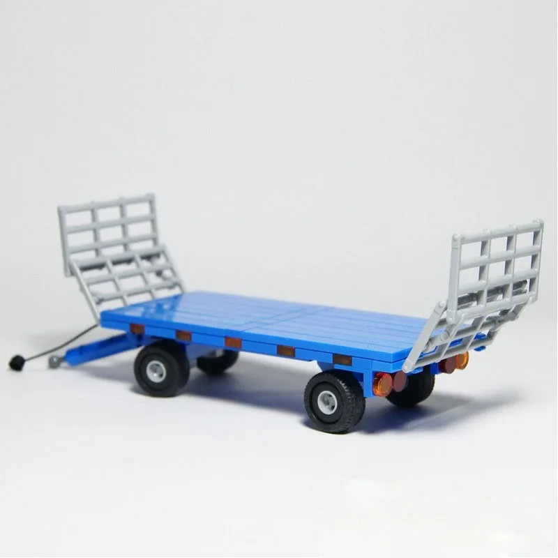 MOC-126787 New Urban Small Three-Axle Trailer Building Block Model 111 Parts Boys Children's Birthday Christmas Toy Gift