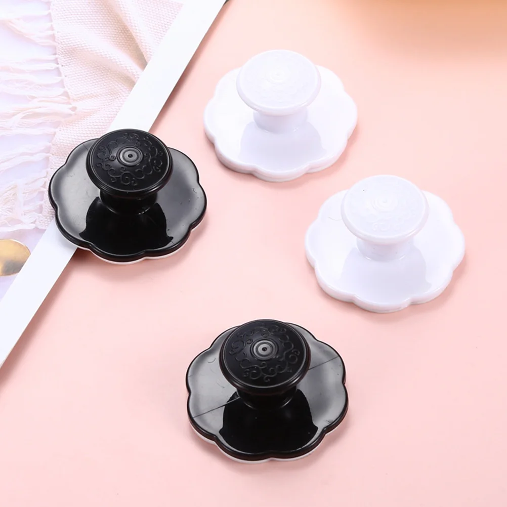 5 szt. Uchwytów samoprzylepnych bez wiercenia, czarne, do drzwi szafek, okien, szaf, szuflad, praktyczne gałki do szafek i szaf.
