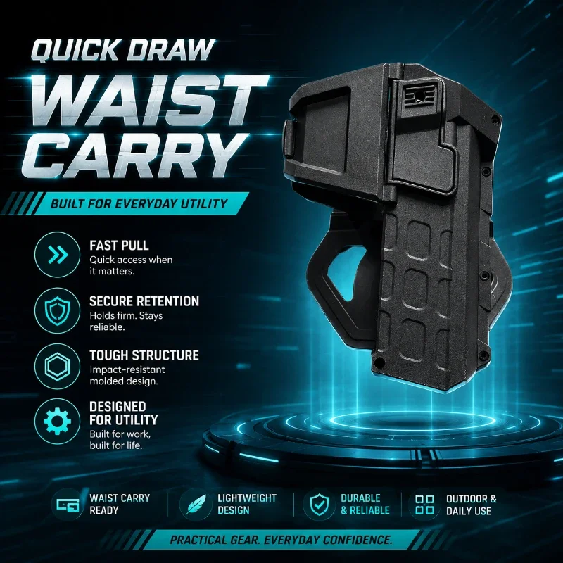 Humanized Waist Attached Protective Housing Fit G17 G18 1911 Extra Chamber For Hand Lighting Tool