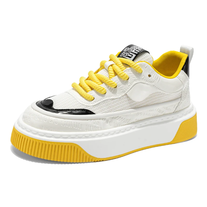 

Men's motorcycle shoes, thick soled, low cut, breathable, fashionable and casual board shoes