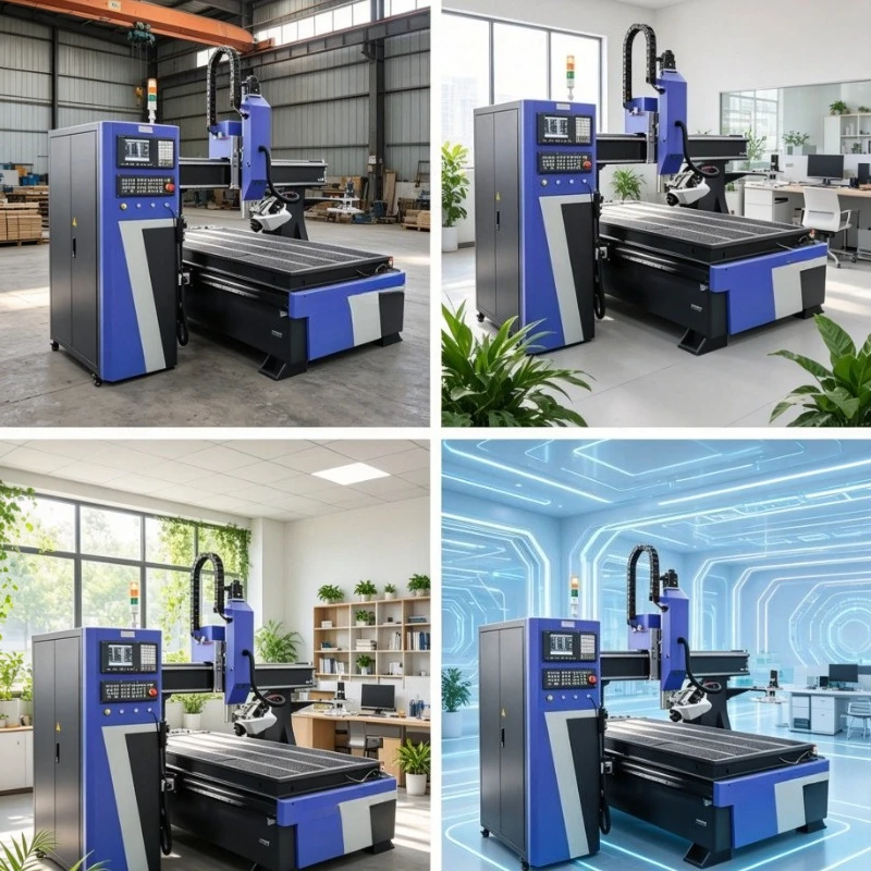 Customized CNC Woodworking Router Engraving Milling Machine for Furniture 3D Carving Acrylic and Wood Cutting Work