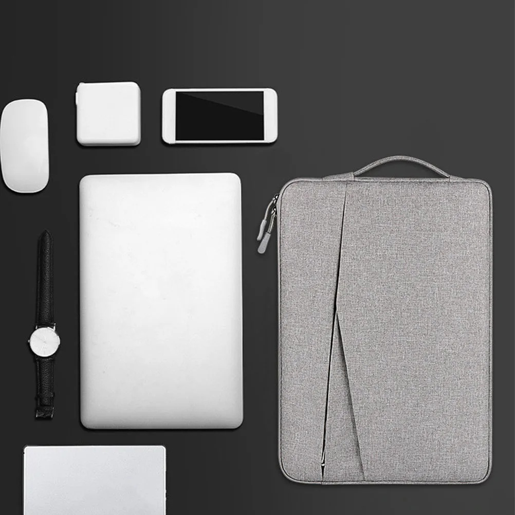 

2 pcs Laptop Bag Business Waterproof Durable Portable Tablet Bag For Office Shockproof Light Computer Storage