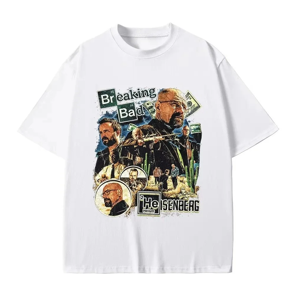 Heisenberg Breaking Bad T-Shirt, Better Call Saul Print T-Shirt, Men's Cotton Casual Short Sleeve Women And Men T-Shirt