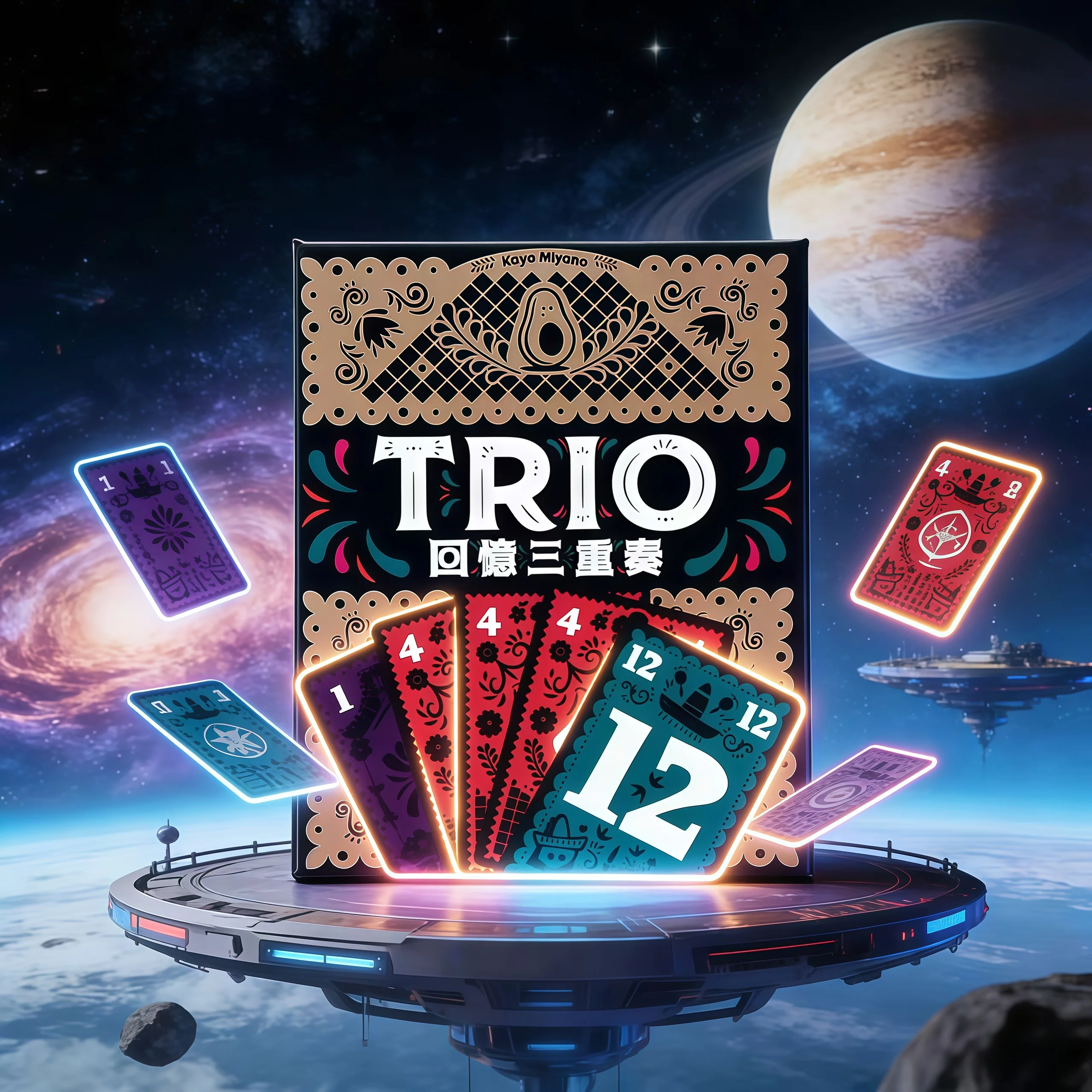 Juego de mesa TRIO Strategy: un divertido juego de cartas que es perfecto para noches y juegos de fiesta de familiares y amigos